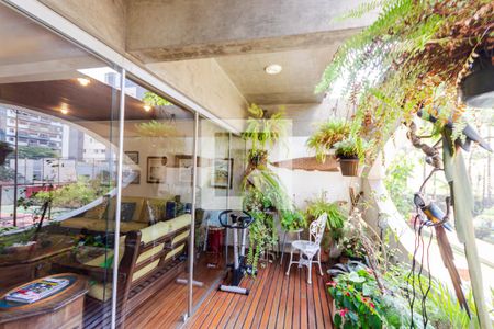 Varanda da Sala de apartamento à venda com 4 quartos, 240m² em Jardim, Santo André