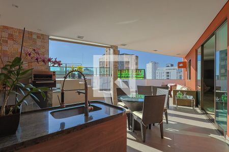 Varanda de apartamento à venda com 4 quartos, 221m² em Silveira, Belo Horizonte