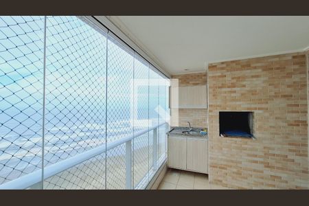 Varanda da sala de apartamento para alugar com 2 quartos, 67m² em Mirim, Praia Grande