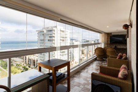 Varanda gourmet de apartamento para alugar com 3 quartos, 160m² em Jardim Tres Marias, Guarujá
