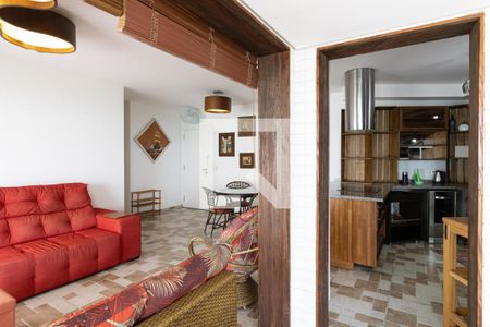 Sala de apartamento para alugar com 3 quartos, 160m² em Jardim Tres Marias, Guarujá
