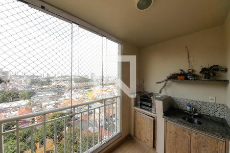 Varanda da Sala de apartamento para alugar com 2 quartos, 75m² em Vila Paulo Silas, São Paulo