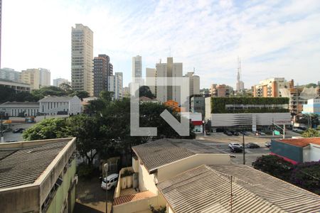 Varanda da Sala de apartamento para alugar com 1 quarto, 45m² em Jardim das Bandeiras, São Paulo