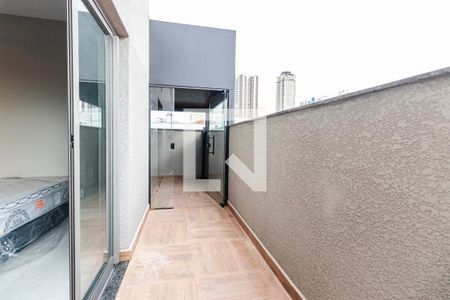 Studio - Varanda de kitnet/studio para alugar com 1 quarto, 52m² em Vila Gomes Cardim, São Paulo