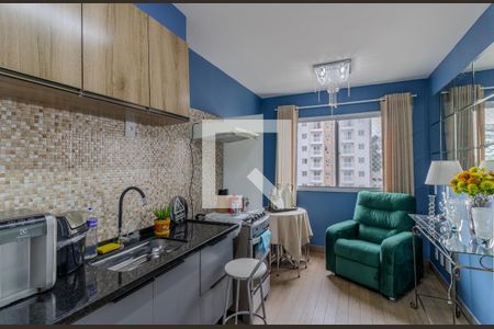 Sala de apartamento à venda com 1 quarto, 24m² em Paraíso do Morumbi, São Paulo
