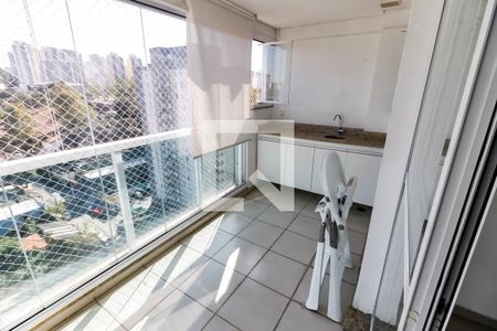 Varanda da Sala de apartamento à venda com 3 quartos, 75m² em Vila Andrade, São Paulo