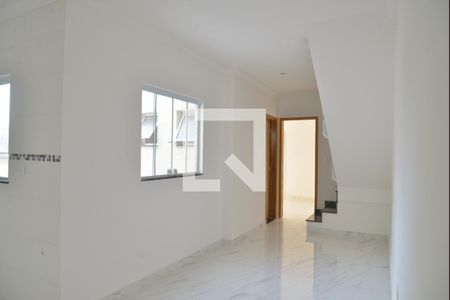 Sala de apartamento para alugar com 1 quarto, 45m² em Vila Homero Thon, Santo André