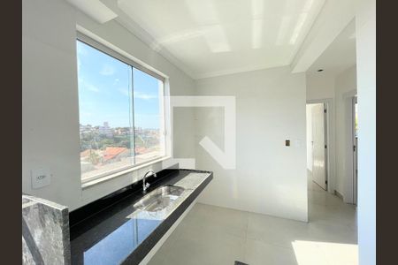 Cozinha de apartamento à venda com 2 quartos, 45m² em Planalto, Belo Horizonte