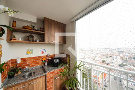 Varanda da Sala de apartamento para alugar com 3 quartos, 75m² em Parque São Lucas, São Paulo