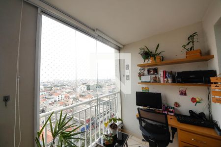Varanda da Sala de apartamento para alugar com 3 quartos, 75m² em Parque São Lucas, São Paulo