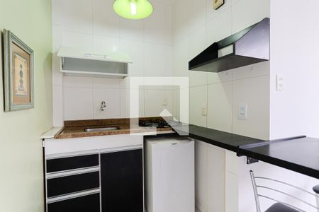 Cozinha de apartamento para alugar com 1 quarto, 30m² em Cidade Baixa, Porto Alegre
