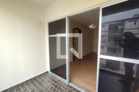 Varanda da Sala  de apartamento à venda com 2 quartos, 52m² em Pechincha, Rio de Janeiro