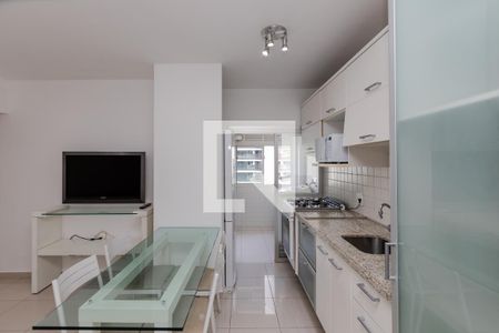 Sala/ Cozinha de apartamento para alugar com 2 quartos, 50m² em Campo Belo, São Paulo