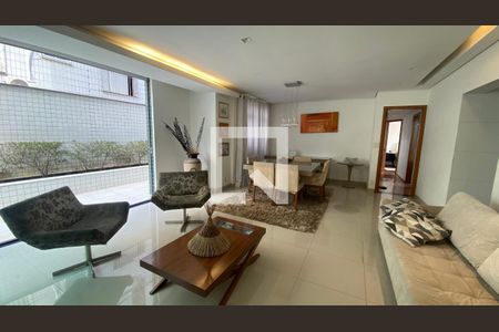 Sala de apartamento para alugar com 4 quartos, 115m² em Grajaú, Belo Horizonte