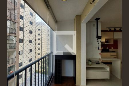 Varanda da Sala de apartamento à venda com 2 quartos, 50m² em Campininha, São Paulo