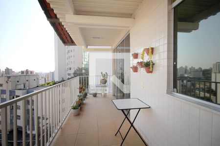 Varanda de apartamento à venda com 4 quartos, 148m² em Sion, Belo Horizonte