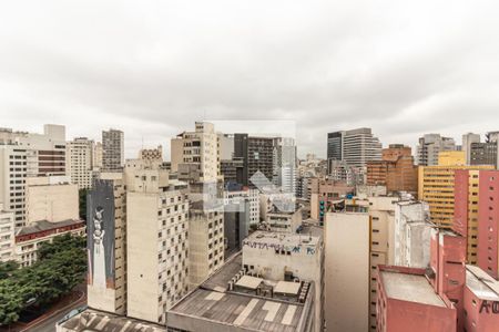 Varanda - Vista de kitnet/studio à venda com 1 quarto, 26m² em República, São Paulo