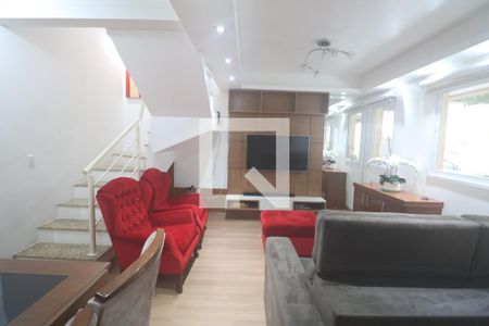 Sala de casa de condomínio à venda com 3 quartos, 151m² em Marechal Rondon, Canoas