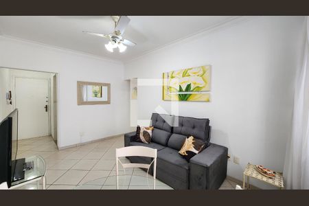 Sala de apartamento para alugar com 1 quarto, 59m² em Boqueirão, Santos