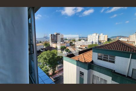 Vista da Sala de apartamento para alugar com 2 quartos, 89m² em Aparecida, Santos