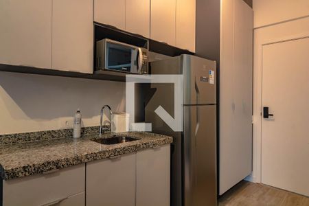 Cozinha de kitnet/studio à venda com 1 quarto, 26m² em Vila Mariana, São Paulo