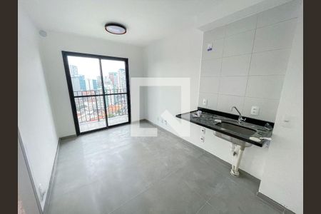 Sala/Cozinha de kitnet/studio para alugar com 1 quarto, 27m² em Pinheiros, São Paulo