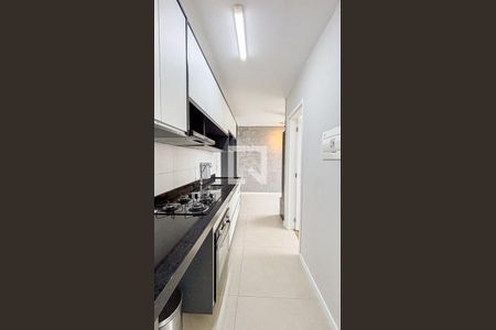Cozinha de apartamento à venda com 2 quartos, 36m² em Parque São Vicente, Santo André