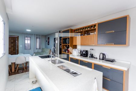 Cozinha de casa à venda com 3 quartos, 150m² em Jardim Ana Maria, Santo André