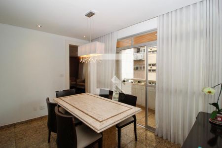 Sala de Jantar de apartamento à venda com 4 quartos, 137m² em Funcionários, Belo Horizonte