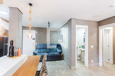 Sala de apartamento para alugar com 1 quarto, 128m² em Campestre, Santo André
