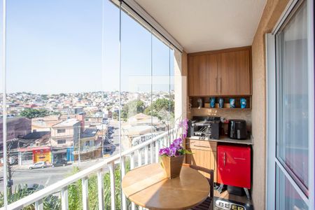 Varanda da Sala de apartamento à venda com 3 quartos, 72m² em Taboão, Diadema