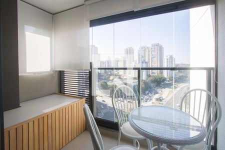 Varanda de kitnet/studio para alugar com 1 quarto, 28m² em Jardim das Acacias, São Paulo