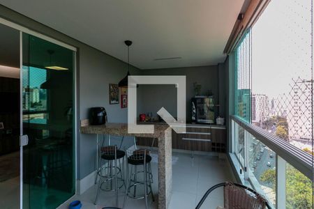 Varanda Sala de apartamento à venda com 3 quartos, 90m² em Buritis, Belo Horizonte