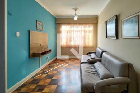 Sala de apartamento para alugar com 1 quarto, 59m² em Canto do Forte, Praia Grande