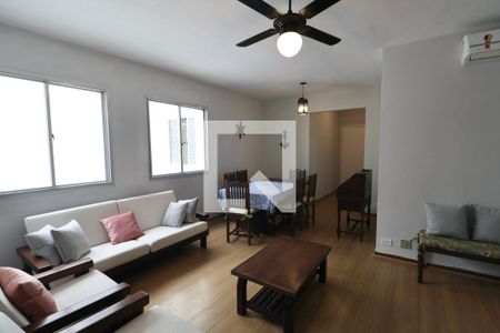 Sala de apartamento para alugar com 2 quartos, 66m² em Praia da Enseada, Guarujá