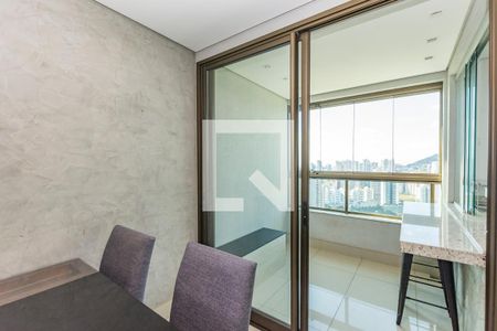 Varanda da Sala de apartamento para alugar com 1 quarto, 55m² em Vila da Serra, Nova Lima