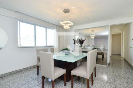 Sala de jantar de apartamento à venda com 4 quartos, 140m² em Buritis, Belo Horizonte