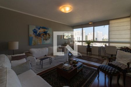 Sala de apartamento para alugar com 4 quartos, 145m² em Paraíso do Morumbi, São Paulo