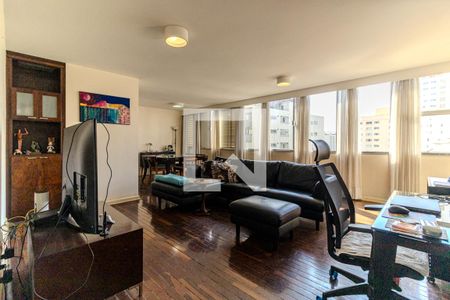 Sala de apartamento à venda com 3 quartos, 127m² em Santa Cecília, São Paulo