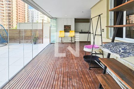 Varanda de apartamento para alugar com 3 quartos, 215m² em Barra Funda, Guarujá