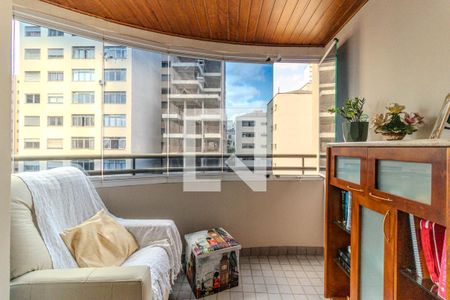 Varanda de apartamento à venda com 1 quarto, 60m² em Santa Cecília, São Paulo