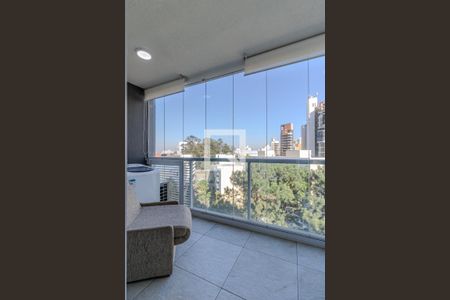 Varanda Sala de apartamento à venda com 1 quarto, 35m² em Real Parque, São Paulo