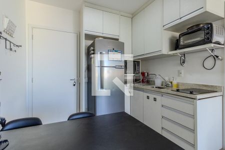 Cozinha  de apartamento à venda com 1 quarto, 35m² em Real Parque, São Paulo