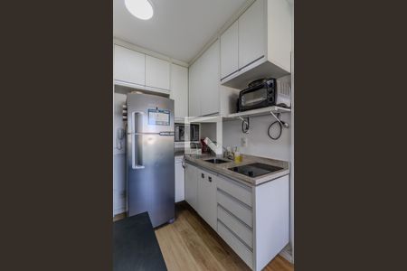 Cozinha  de apartamento à venda com 1 quarto, 35m² em Real Parque, São Paulo