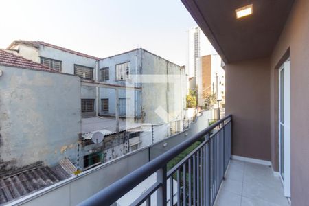 varanda de apartamento para alugar com 1 quarto, 27m² em Jardim da Gloria, São Paulo
