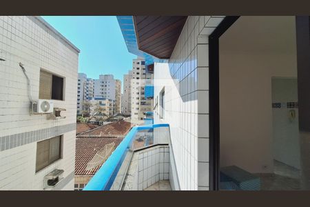 Vista da varanda de apartamento para alugar com 1 quarto, 38m² em Vila Tupi, Praia Grande