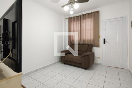 Sala de apartamento para alugar com 1 quarto, 42m² em Boqueirão, Praia Grande