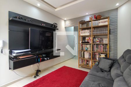 Sala de casa de condomínio para alugar com 2 quartos, 66m² em Canto do Forte, Praia Grande