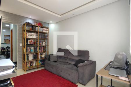 Sala de casa de condomínio para alugar com 2 quartos, 66m² em Canto do Forte, Praia Grande