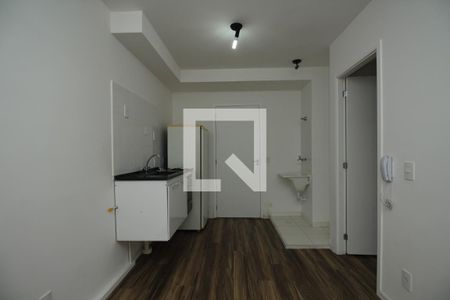 Sala/Cozinha de apartamento para alugar com 1 quarto, 25m² em Paraisópolis, São Paulo